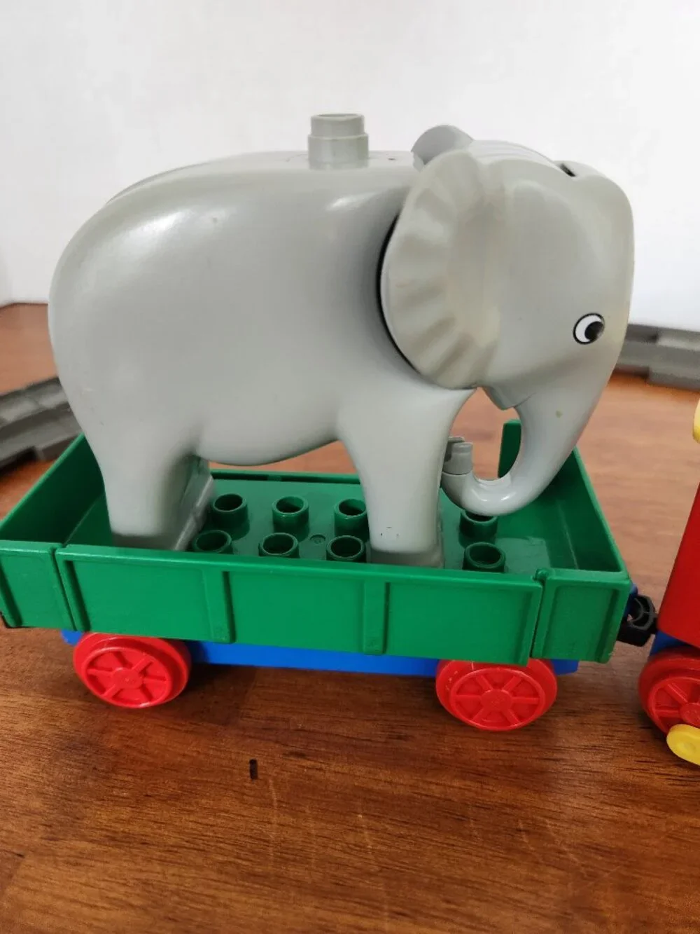 Vintage Lego Duplo Train 2733 Push-Along Play Train 1993 with Bonus Track Pieces